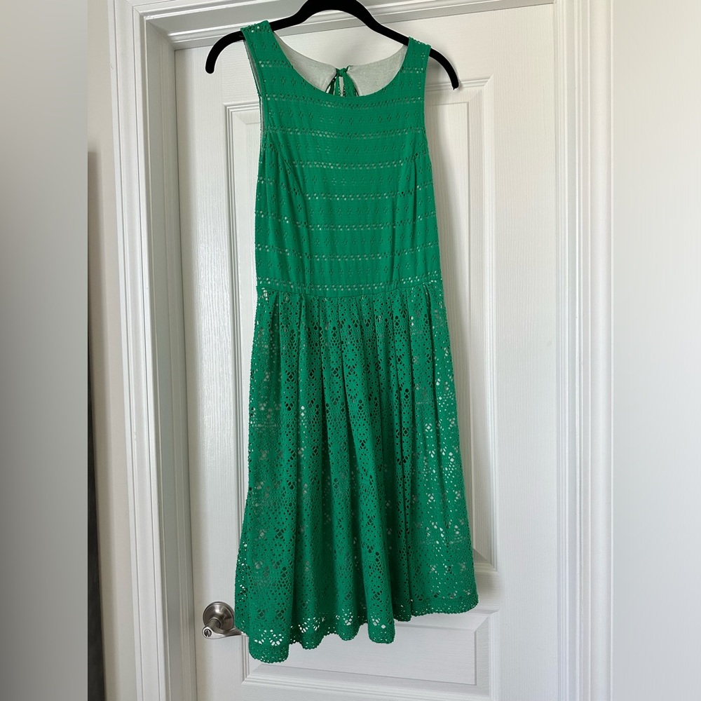Anthropologie eyelet sleeveless dress